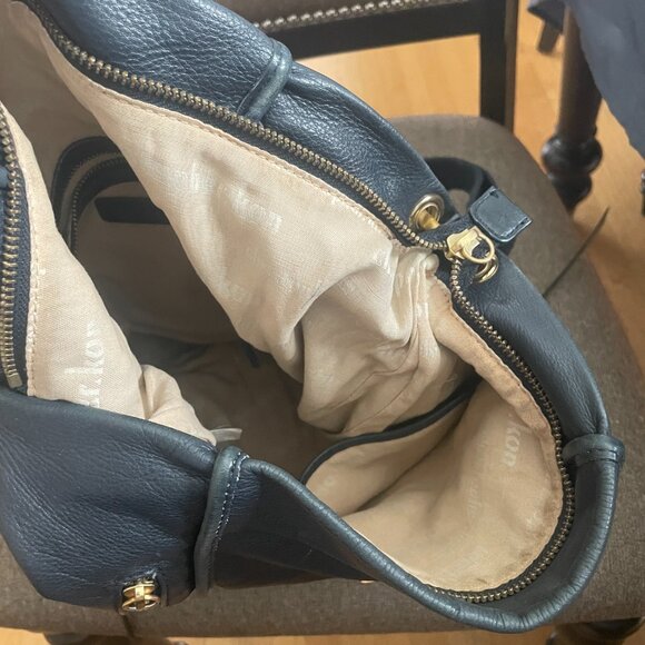 CHRISTOPHER KON HOBO SHOULDER BAG DARK BLUE COLOR - Picture 8 of 11